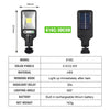 Solar Lamp  With Infrared Sensor Motion Sensor Security Save on Electricity No Wires Required