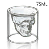 Double layered Transparent Skull Head Coffee Mug Crystal Glass Cup for Home Bar Club Whiskey Wine Vodka and Beer Wine Glass |Mugs|