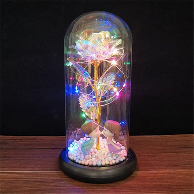 Rose with led light say I love you for all occasions, for romantic moments