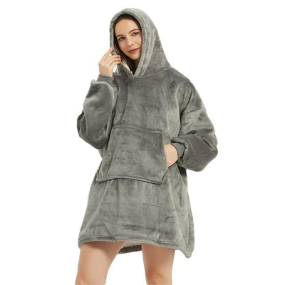Winter Sherpa Blanket With Sleeves Ultra Plush Fleece Sweatshirt Blanket Hoodie Warm Flannel Great for keeping you warm in front of the TV our Outdoors