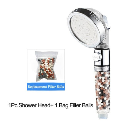 SPA Shower Head With  Water Saving Button